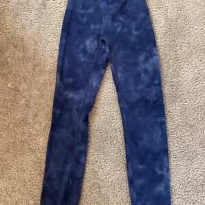 lululemon athletica Navy Patterned Leggings